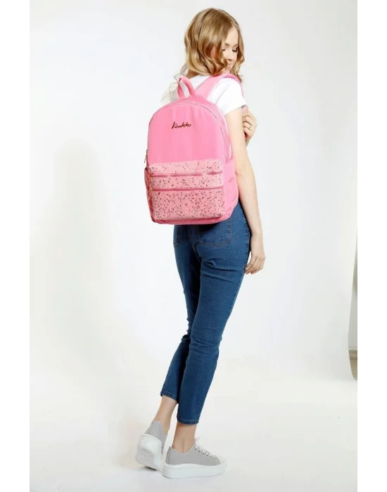 Magıc Dreams Sırt Çantası (TAŞLI PULLU-PEMBE)