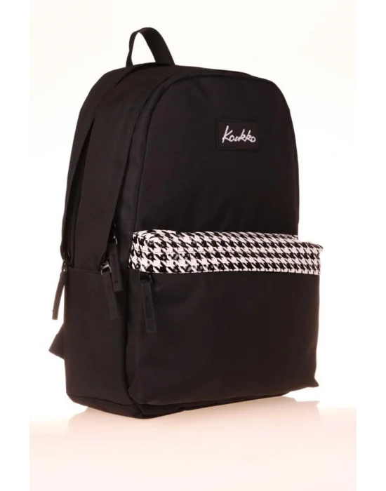 Basic Colors Okul Sırt Çantası Siyah Patern K1628