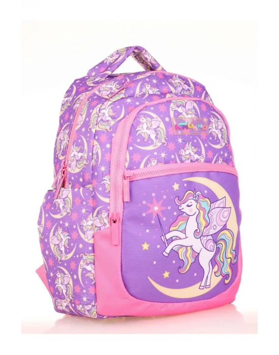 Kids Mor Unicorn Kız Çocuk Okul Sırt Çantası