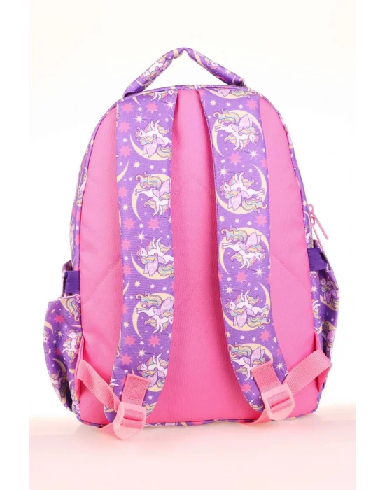 Kids Mor Unicorn Kız Çocuk Okul Sırt Çantası