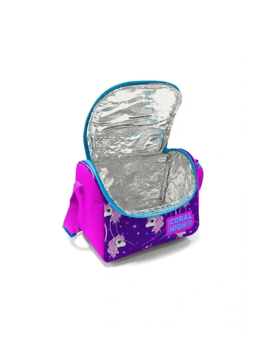 Kids Mor Pembe Unicorn Desenli 3’lü Okul Çanta Seti SET0123492