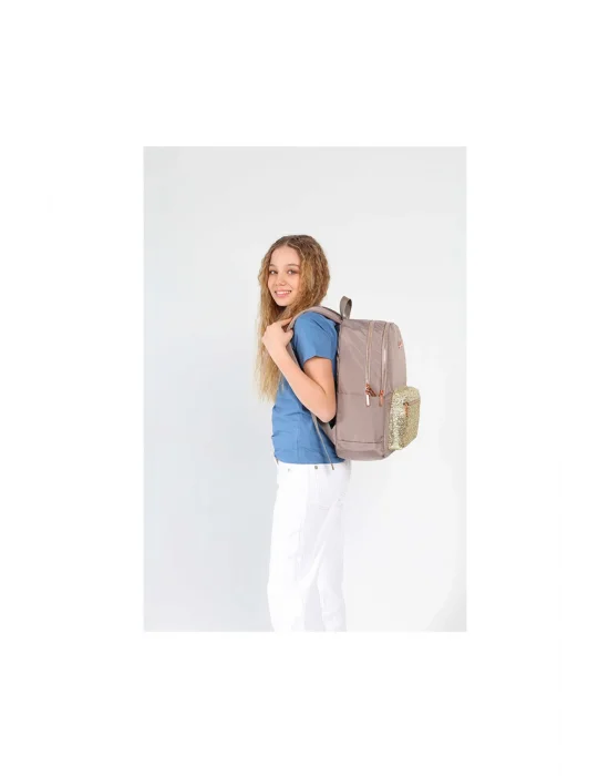 Bright Sırt Çantası Taşlı-Toprak K1650