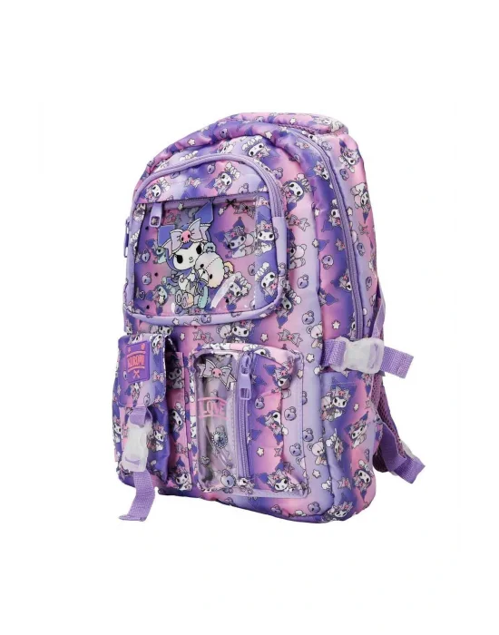 Desenli Mor Okul Çantası 3394