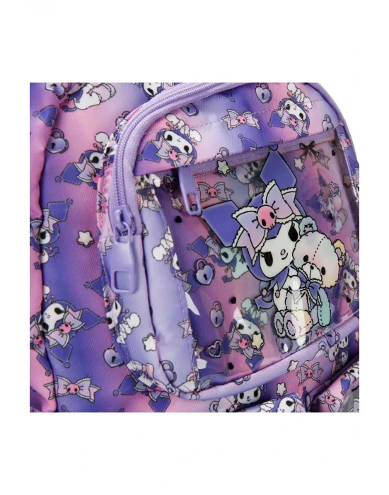 Desenli Mor Okul Çantası 3394