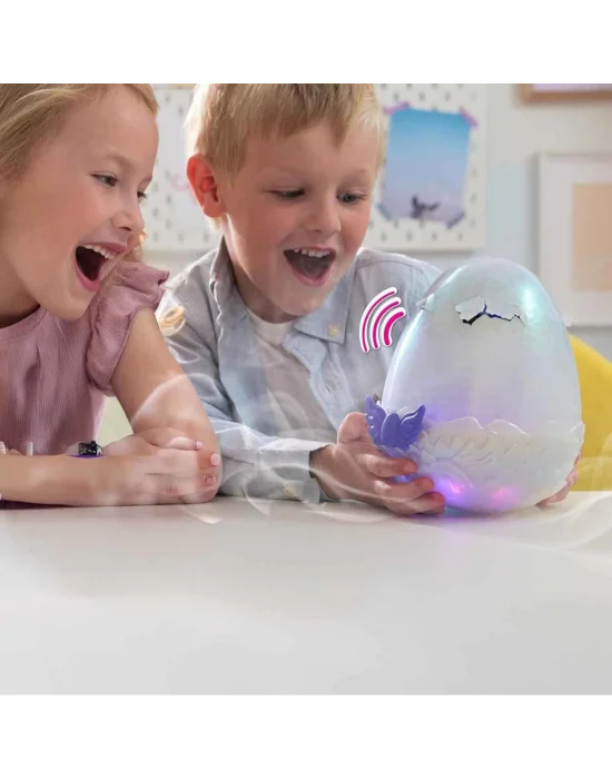 69282 Sun- Sesli Ve Işıklı Hatchimals Alive Mystery Hatch Draggle İnteraktif Peluş Sürpriz Yumurta