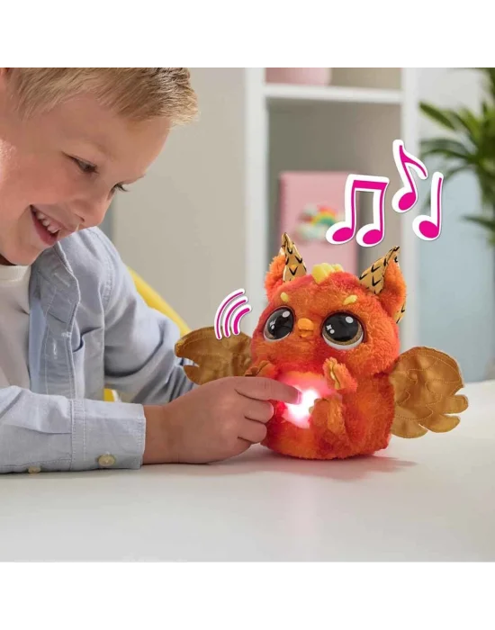 69282 Sun- Sesli Ve Işıklı Hatchimals Alive Mystery Hatch Draggle İnteraktif Peluş Sürpriz Yumurta