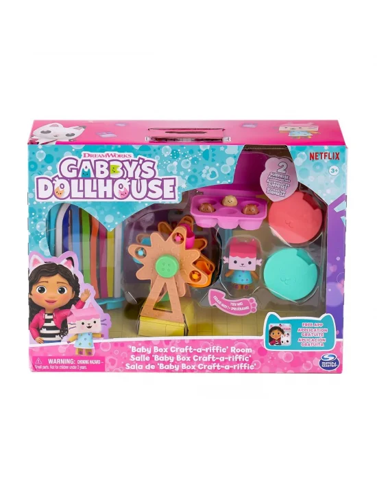 69300 Gabbys Dollhouse Baby Box Cat Craft-a-riffic Room Gabby Kedi Riffic Odası