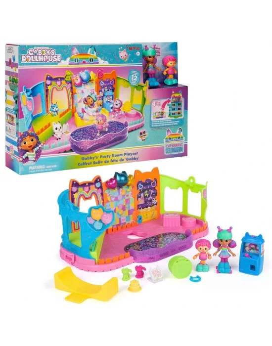 69755 Sun-spm-figür Oyun Set Gabby S Dollhouse Çatı Katı Paten Partisi