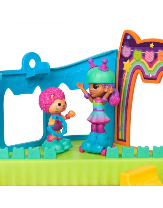 69755 Sun-spm-figür Oyun Set Gabby S Dollhouse Çatı Katı Paten Partisi