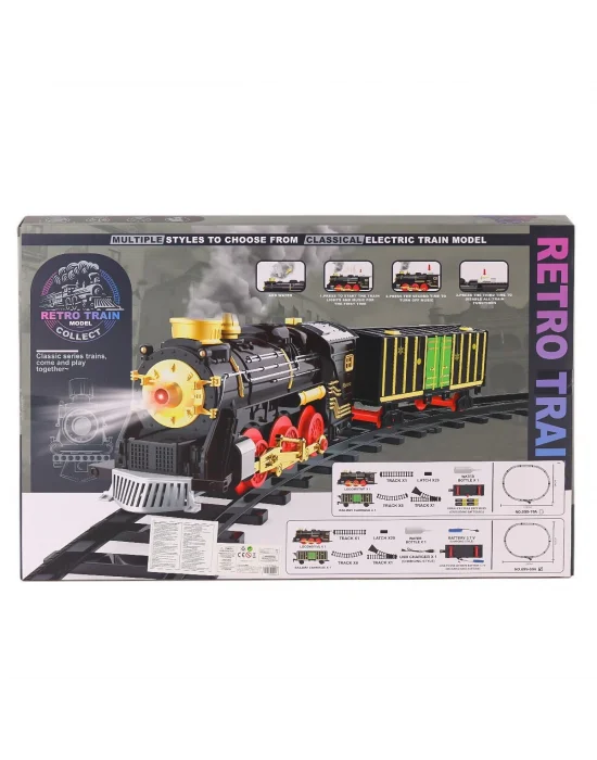 699-69a Sesli Işıklı Şarjlı Dumanlı Tren Seti -karsan Oyuncak