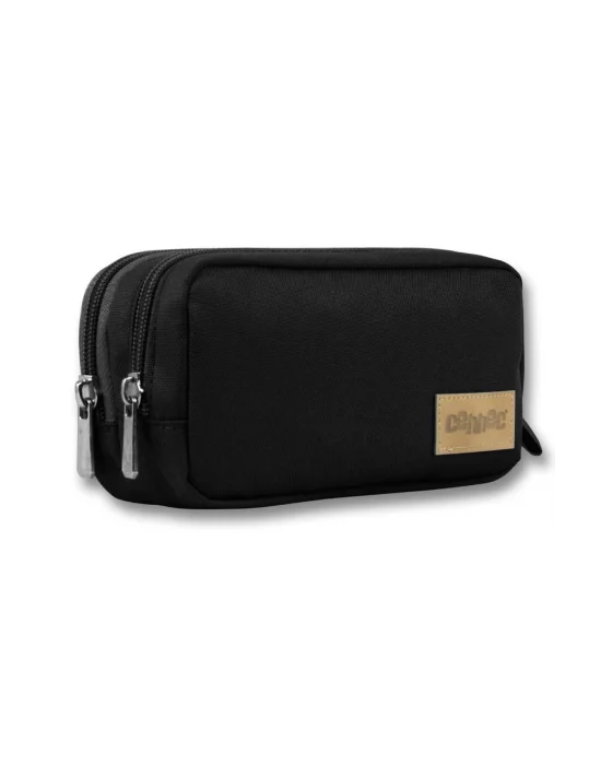 Siyah Iki Bölmeli Kalem Çantası