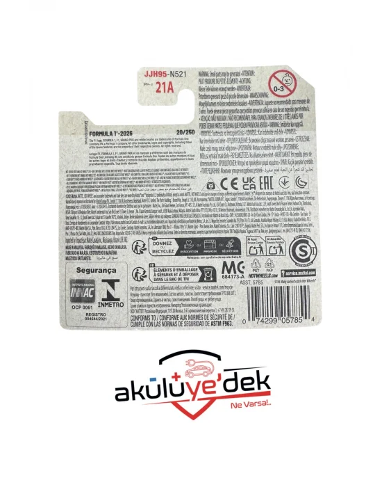 1:64 2026 Formula 1 McLaren Formula 1 Team/Equipe 20/250 JJH95