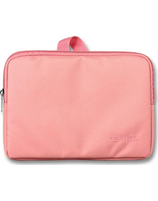 Cennec Yatay Kadın Pembe Tablet Çantası (Maksimum 10,9 inç Tabletler İçin Uygun)