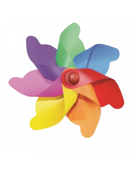 7 Kanat 20 CM Gökkuşağı Rüzgar Gülü