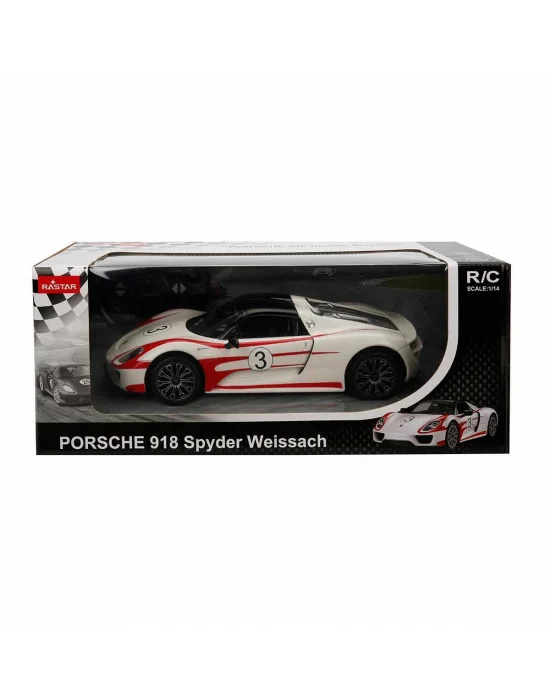 70710 1:14 Uzaktan Kumandalı Porsche 918 Spyder Weissach Işıklı Araba 32 Cm