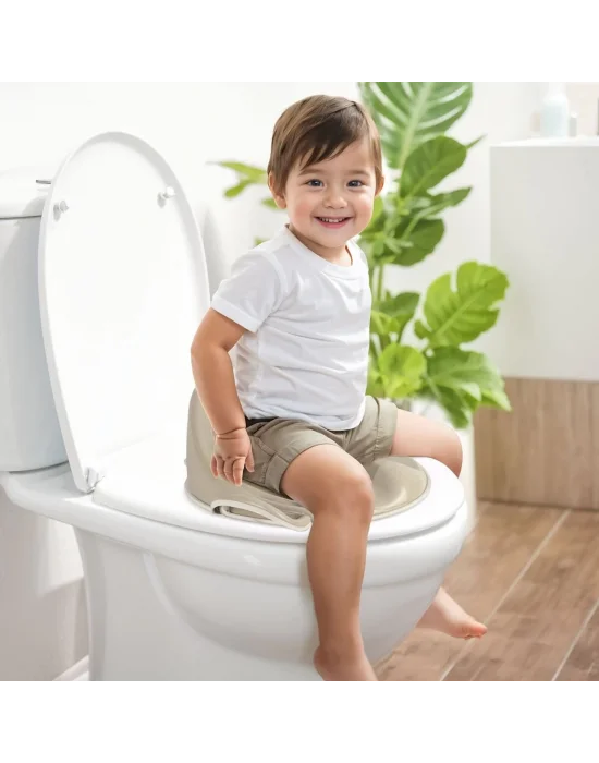 7188 Yüksek Arkalıklı Tuvalet Alıştırma Adaptörü Relax Bej