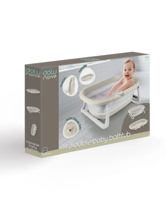 7265 Katlanır Bebek Yıkama Küveti Relax Bej -dolu Oyuncak