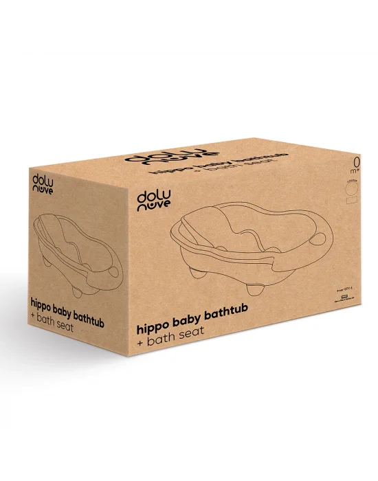 7270 Hippo Oyuncak Bebek Yıkama Küveti Ve Desteği Stone Gri