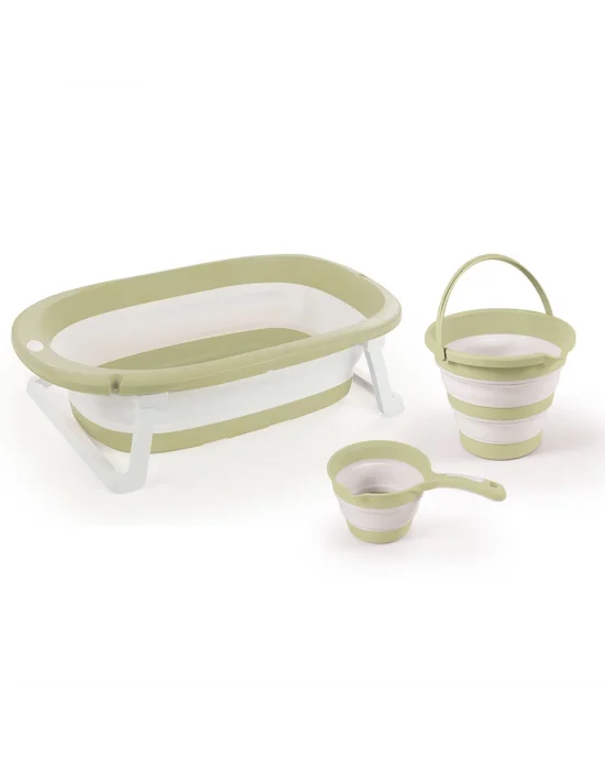 7272 Katlanabilir 3lü Bebek Banyo Seti  Eco -yeşil