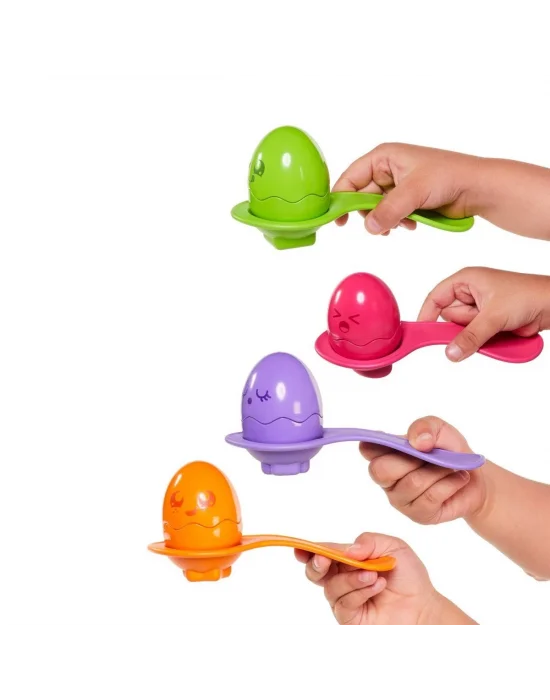 73082 Tomy - Saklambaçlı Yumurtalar Kaşık Seti 6-36 Ay