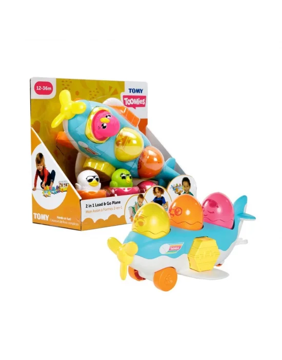 73147 Tomy - 2si1 Arada Uçak Ve Saklambaçlı Yumurtalar 12-36 Ay