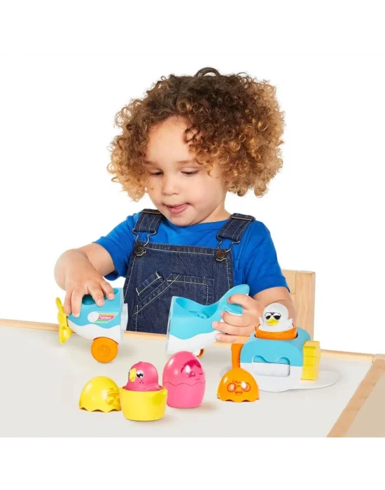 73147 Tomy - 2si1 Arada Uçak Ve Saklambaçlı Yumurtalar 12-36 Ay