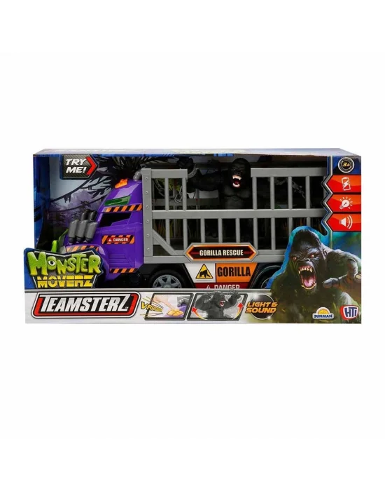 74641  Sesli Ve Işıklı Motorize Araba Goril Kurtarıcısı -sunman