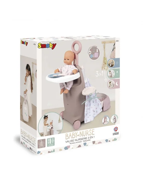 7600220374 Baby Nurse Çocuk Odası Valizi 3 In 1 -smoby