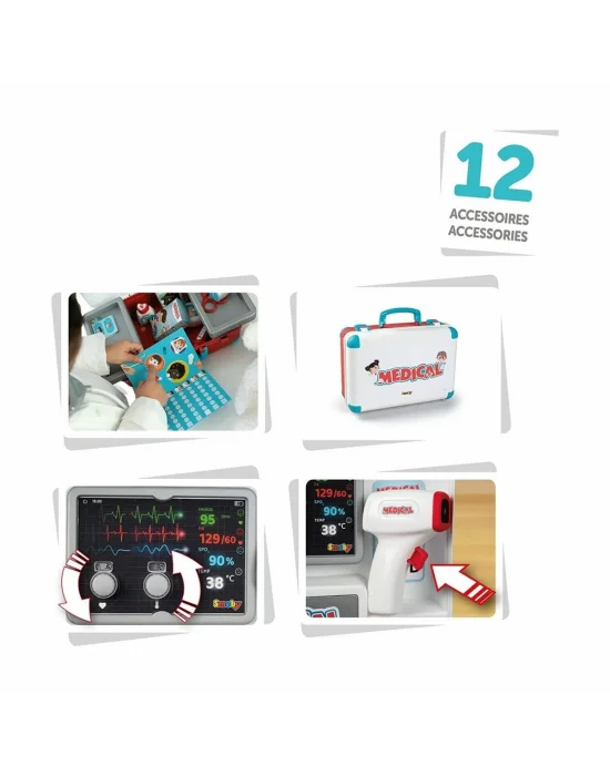 7600340103 Smoby Medikal Doktor Çanta Oyuncak Oyun Seti(ürün Oyuncaktır)