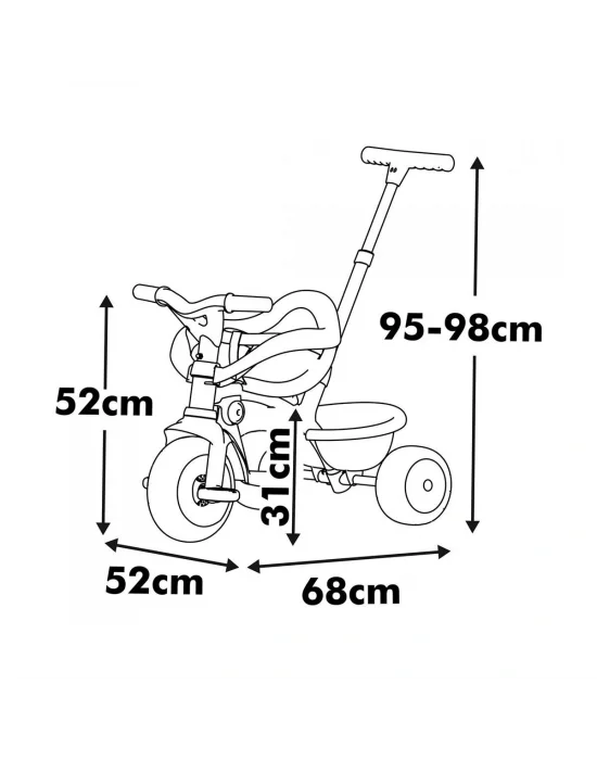 7600740418 Be Move Comfort Tricycle Beige