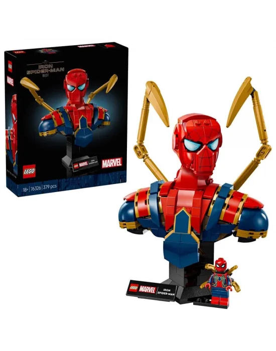 76326 Marvel Iron Örümcek Adam Büstü 379 Parça +18 Yaş