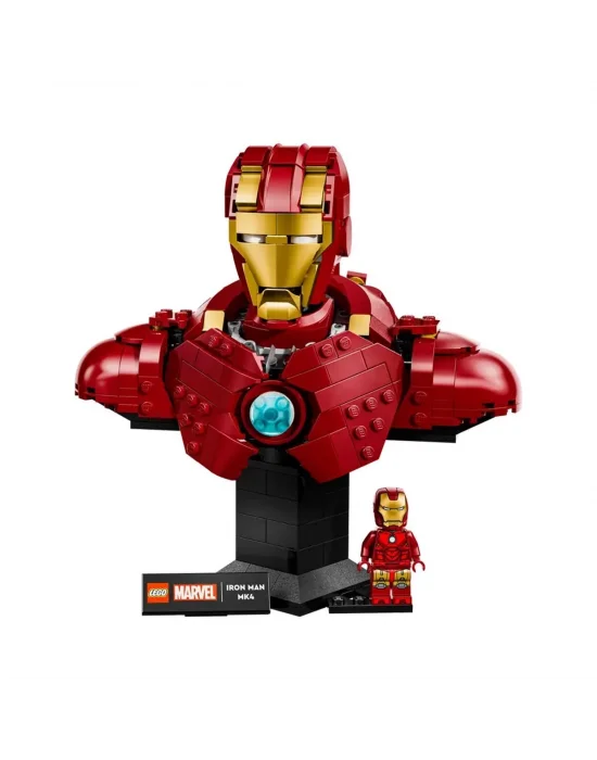 76327 Lego Marvel Iron Man Mk4 Büstü 436 Parça +18 Yaş
