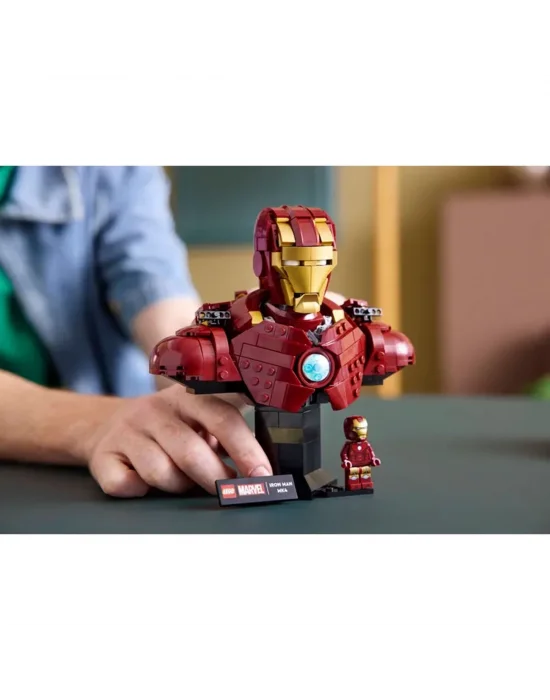 76327 Lego Marvel Iron Man Mk4 Büstü 436 Parça +18 Yaş