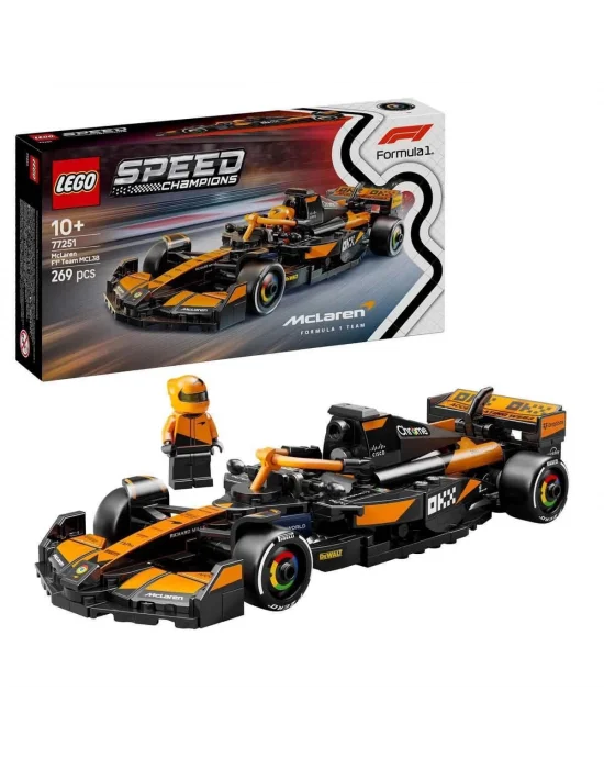 77251 Lego Speed Champ.mclaren F1 Team Mcl38 Yarış Arabası 269 Parça +10 Yaş