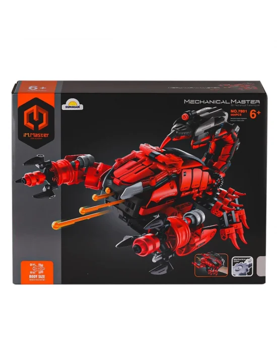 7801 Imm Master Blokları Akrep El Silahı Kırmızı 664 Parça