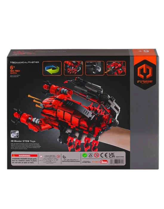 7801 Imm Master Blokları Akrep El Silahı Kırmızı 664 Parça