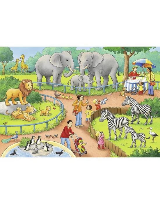 78134 Hayvanat Bahçesi 2x24 Parça Ravensburger Puzzle