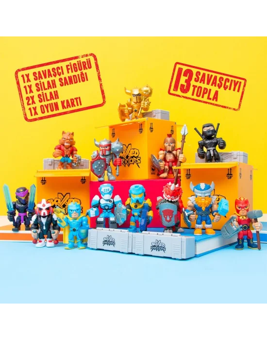 78372 Necotoys, Boxed Warriors Dövüşçüler Sürpriz Paket