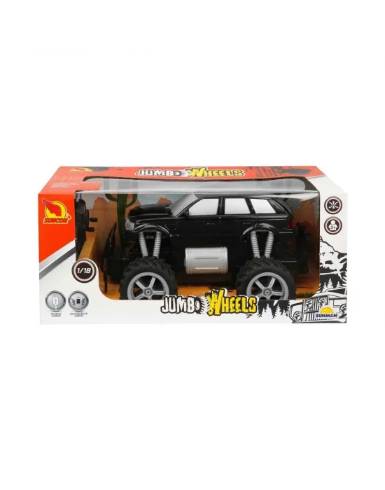 80012 1:18 Uzaktan Kumandalı Jumbo Wheels Usb Şarjlı Araba