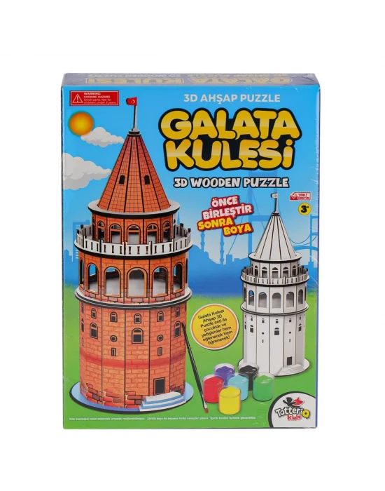 8210 Galata Kulesi Ahşap 3d Puzzle