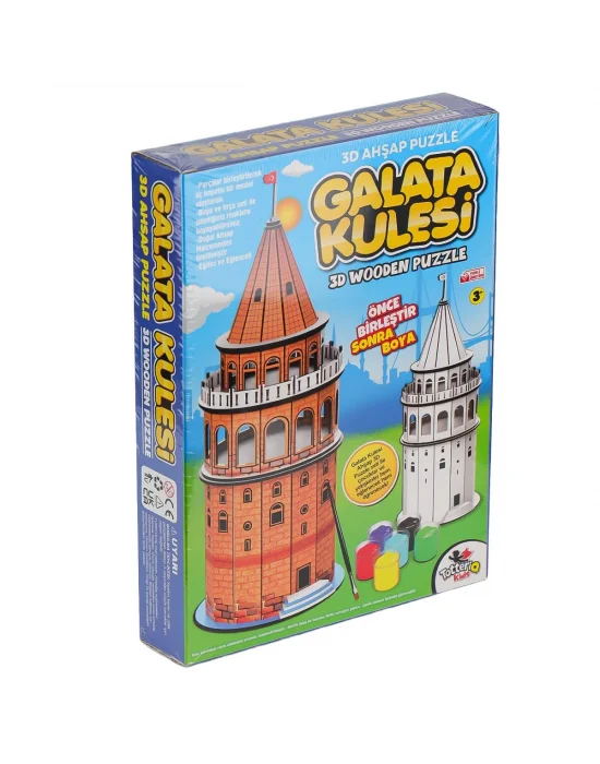 8210 Galata Kulesi Ahşap 3d Puzzle