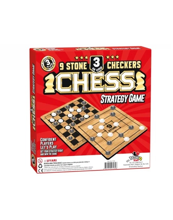 8225 Satranç 9 Taş Dama