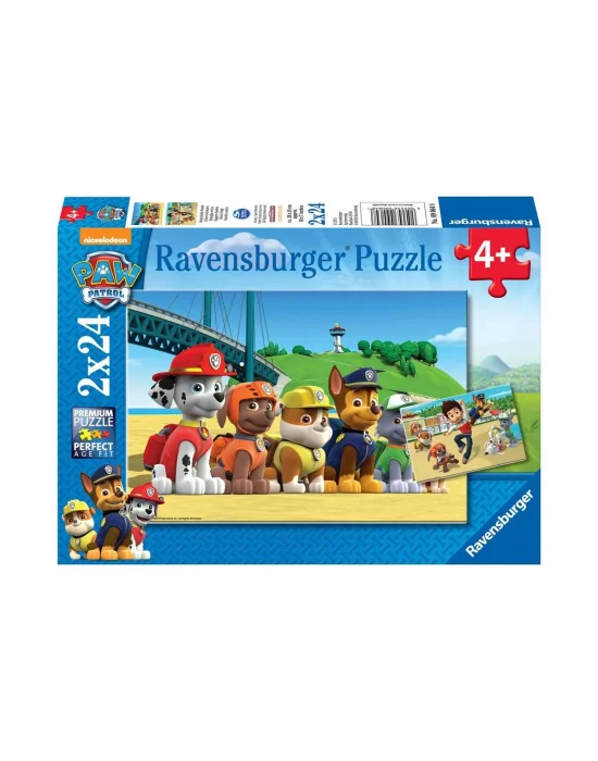 90648 Paw Patrol 2x24 Parça Ravensburger Puzzle