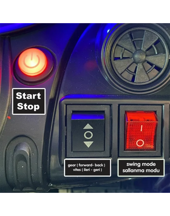 95-479 Uzaktan Kumandalı Style 4x2 12 Volt Akülü Araba Beyaz -akar