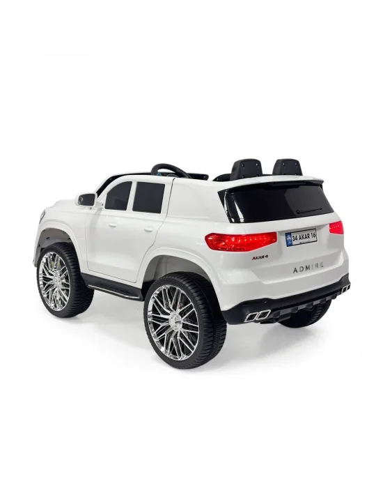 97-060 Admire Kumandalı Akülü Araba Beyaz 12 V -akar Oyuncak
