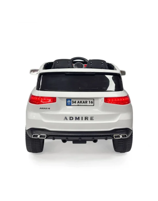 97-060 Admire Kumandalı Akülü Araba Beyaz 12 V -akar Oyuncak