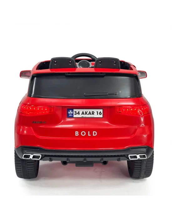 97-176 Bold Kumandalı Akülü Araba Kırmızı 12 Volt -akar Oyuncak