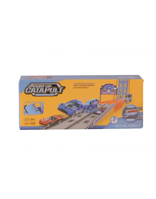 9909 Konteynır Kutulu Metal Araba