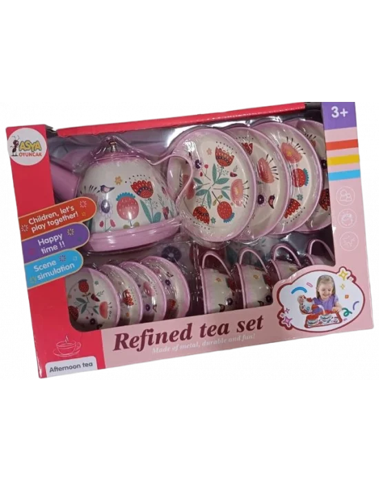 A8261-966-d32 D27 Kt Metal Çay Seti