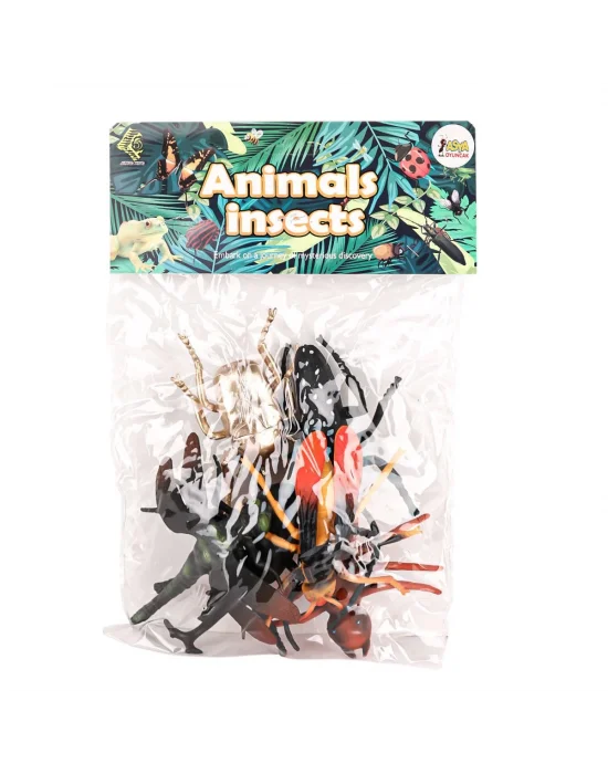 A8273-714k-4 Böcekler 6 Parça Hayvan Seti -asya Oyuncak